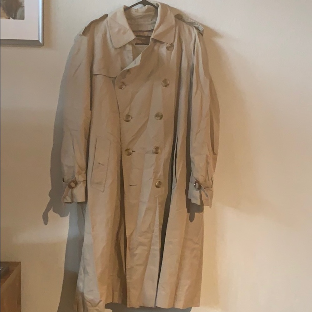 Heavy Burberry Trench in okay condition.